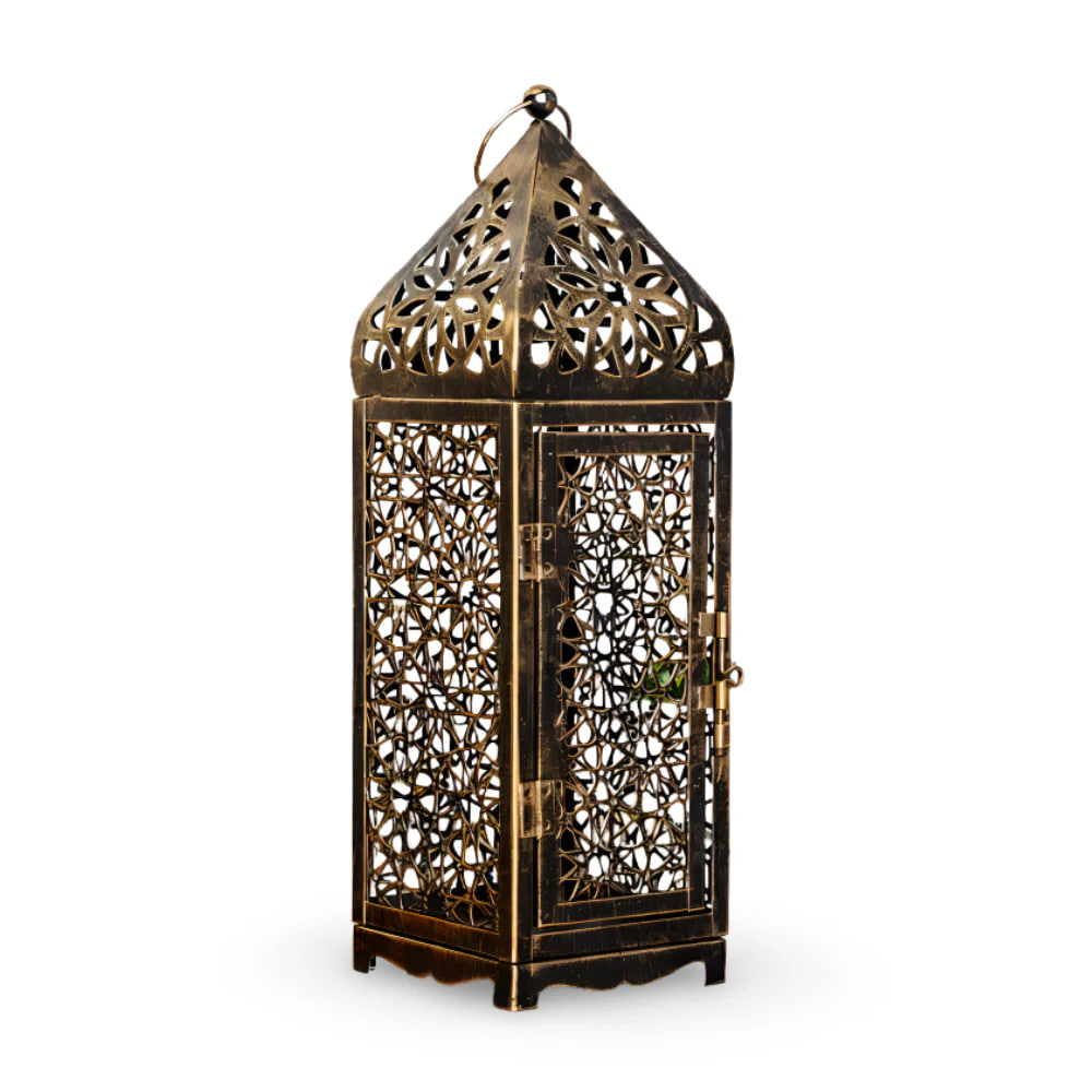 Стильний інтер’єрний підсвічник 9.5×9.5×25 см для дому ∙ Декоративний підсвічник 9.5×9.5×25 см