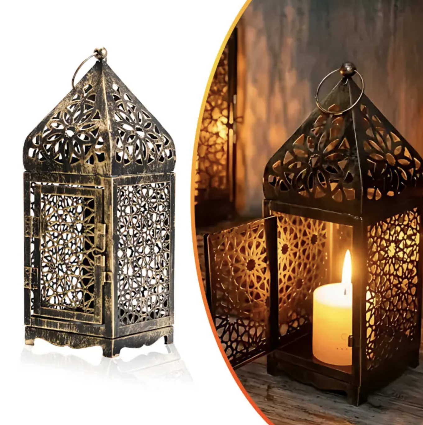 Стильний інтер’єрний підсвічник 9.5×9.5×25 см для дому ∙ Декоративний підсвічник 9.5×9.5×25 см - мініатюра 9