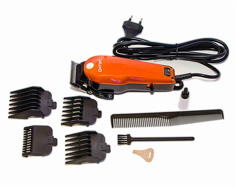 Дротова машинка для стрижки волосся GEMEI GM-1005 з насадками