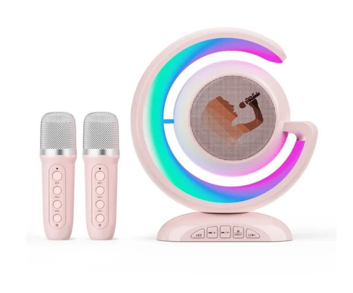 Лампа-нічник YS-110 з RGB-підсвіткою та караоке, з двома мікрофонами ∙ Багатофункціональна лампа-колонка YS-110 - мініатюра 7