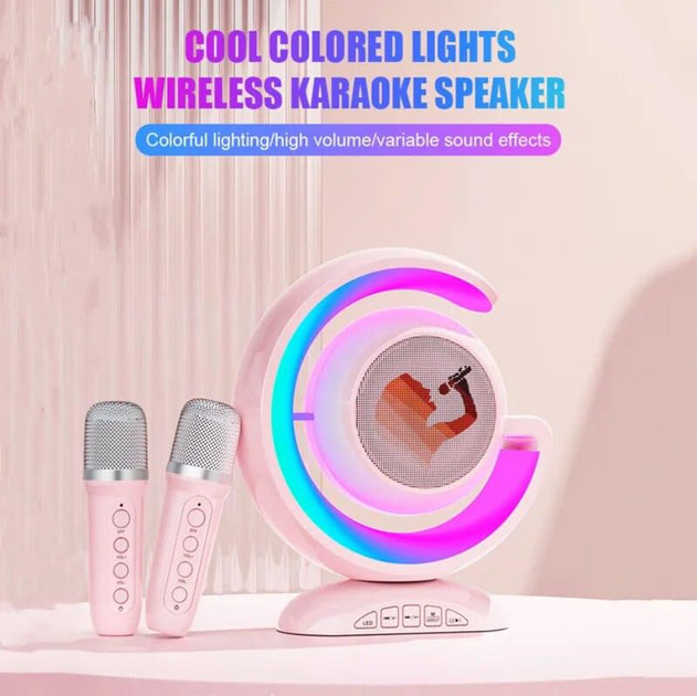 Лампа-нічник YS-110 з RGB-підсвіткою та караоке, з двома мікрофонами ∙ Багатофункціональна лампа-колонка YS-110 - мініатюра 8