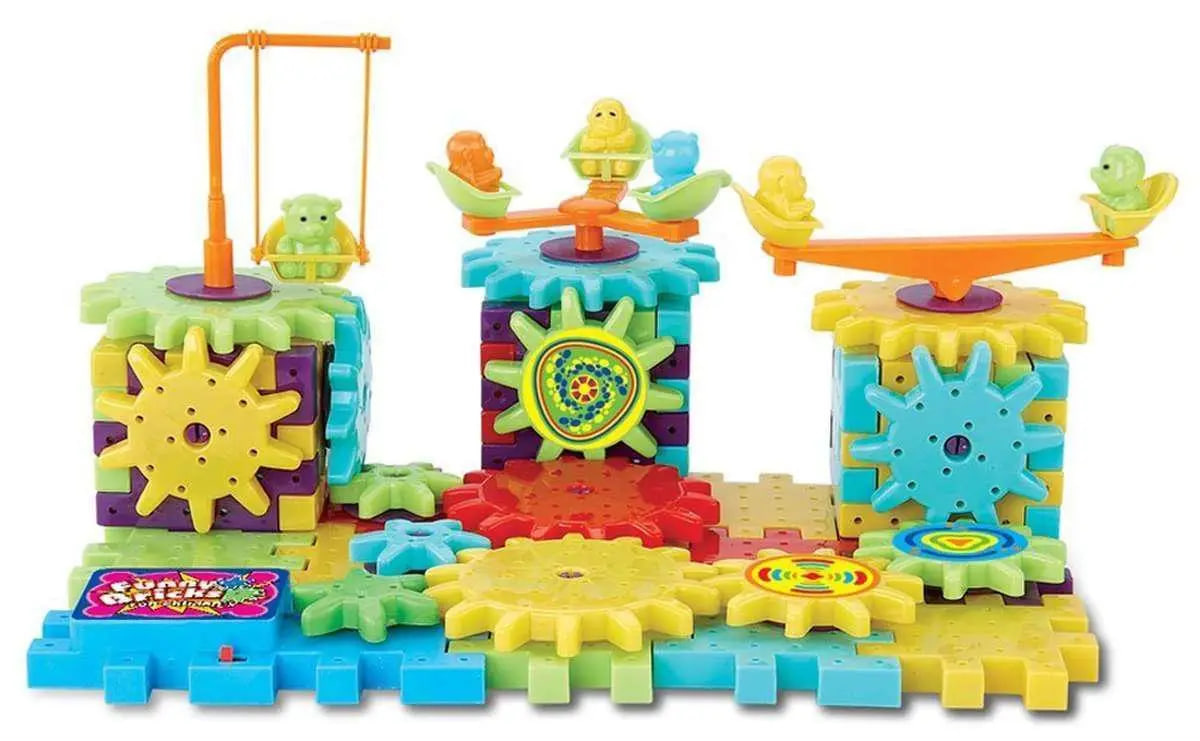 Конструктор Funny Bricks на шестернях, 81 деталь ∙ Дитячий розвивальний конструктор Funny Bricks 81 pcs - мініатюра 2