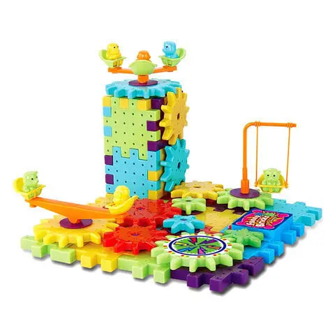 Конструктор Funny Bricks на шестернях, 81 деталь ∙ Дитячий розвивальний конструктор Funny Bricks 81 pcs - мініатюра 7