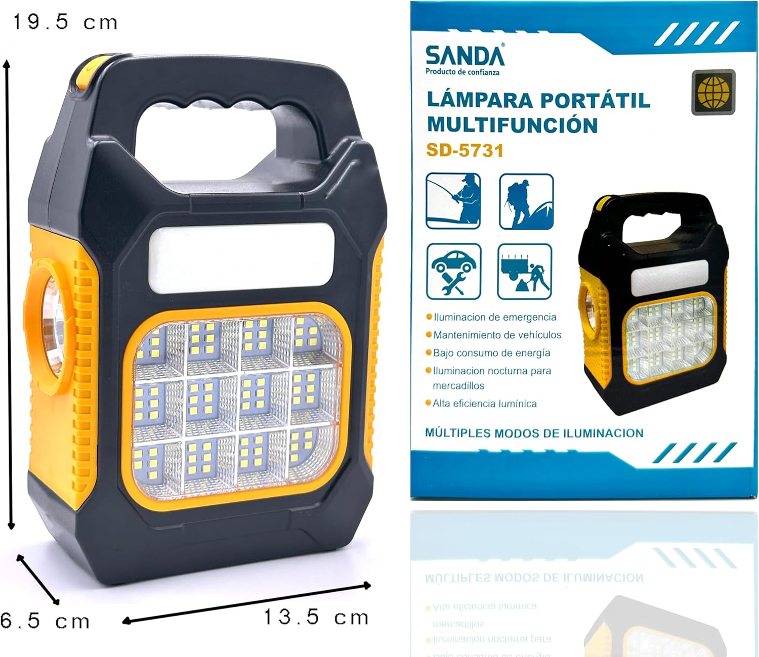 Кемпінговий акумуляторний ліхтар VHG JY-978D ∙ Акумуляторний кемпінговий ліхтар 3W VHG JY-978D - мініатюра 5