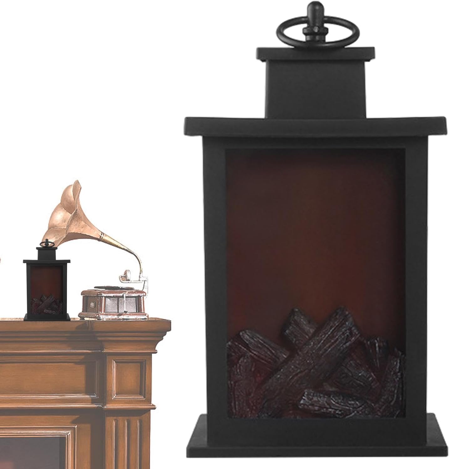 Декоративний камін-нічник з ефектом живого вогню Dekorstar ∙ Настільна лампа з ефектом полум’я Dekorstar - мініатюра 5