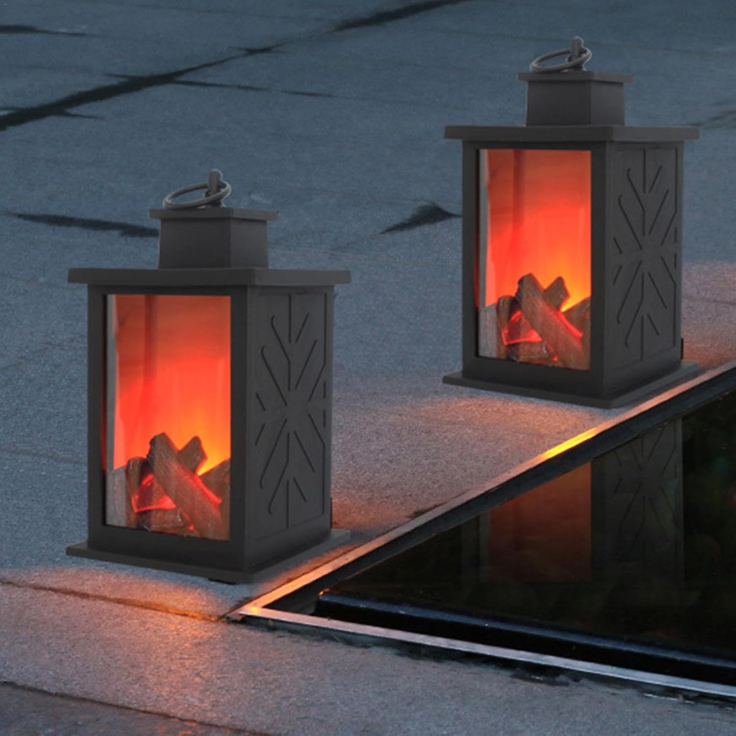 Декоративний камін-нічник з ефектом живого вогню Dekorstar ∙ Настільна лампа з ефектом полум’я Dekorstar - мініатюра 8