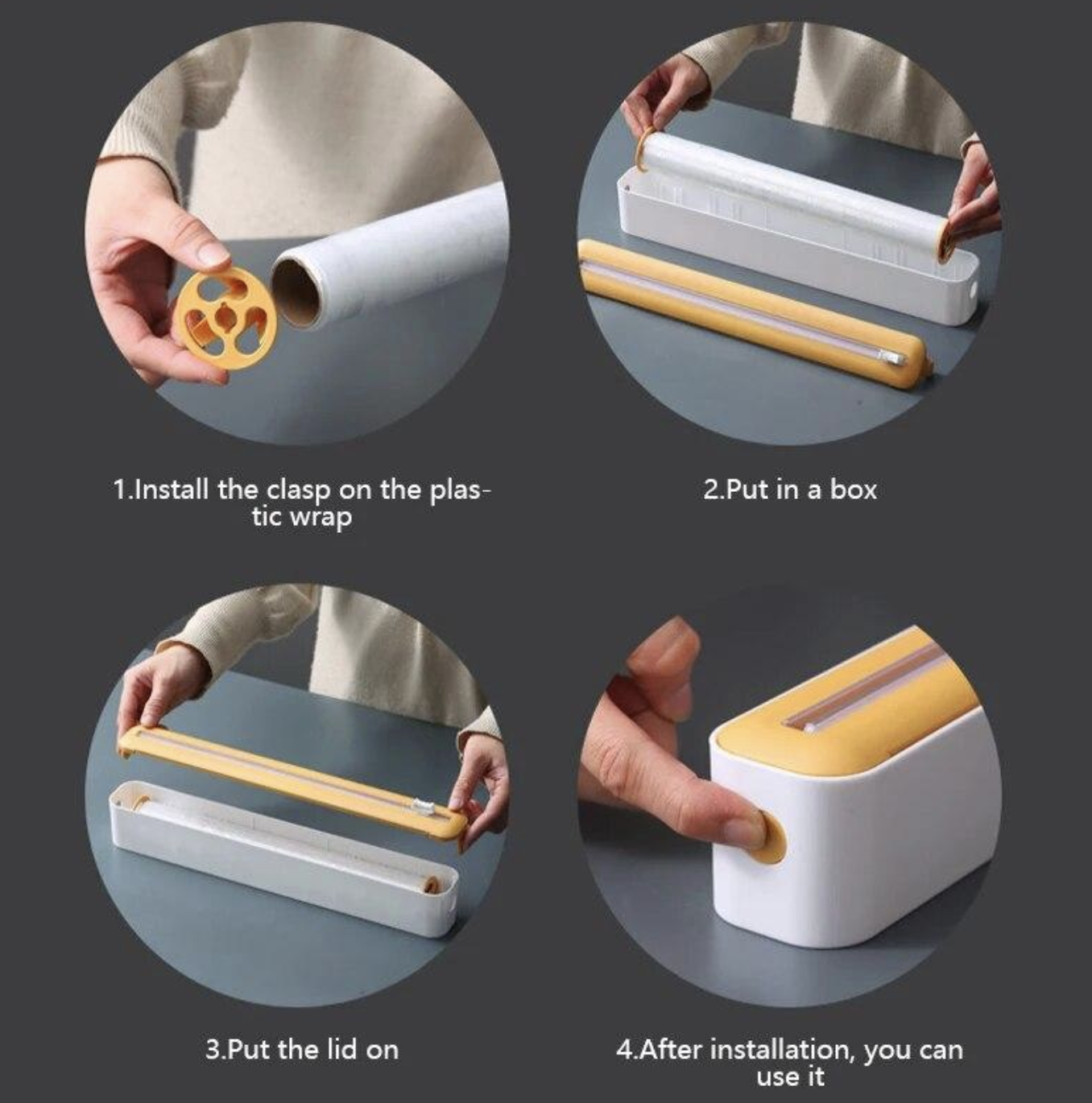 Настінний диспенсер для плівки та фольги Saran ∙ Диспенсер для харчової плівки Saran - мініатюра 5