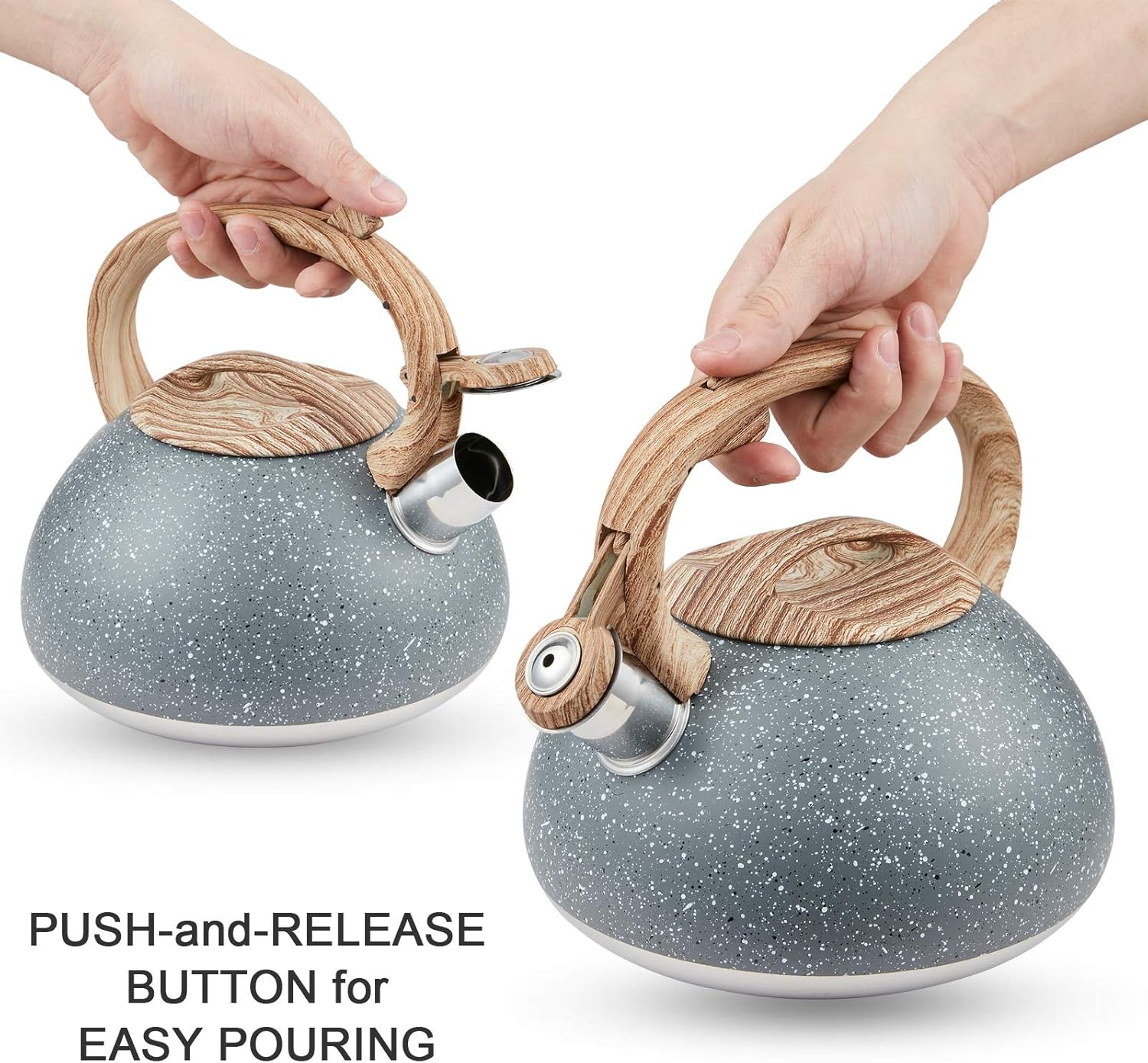 Універсальний чайник UNIQUE UN-5306 з мармуровим покриттям ∙ Чайник UNIQUE UN-5306 2,7 л - мініатюра 8