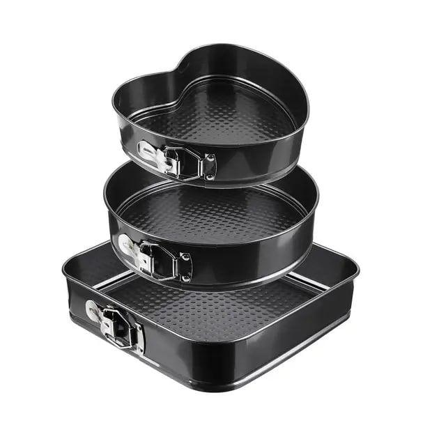 Роз’ємні форми різні UNIQUE UN-1703 3 в 1 ∙ Набір роз’ємних форм для випічки UNIQUE UN-1703