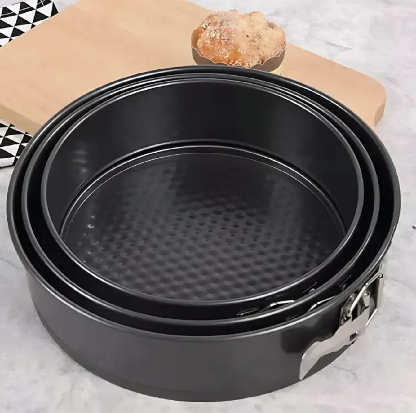 Форми круглі роз’ємні UNIQUE UN-1702 ∙ Набір роз’ємних форм для випікання UNIQUE UN-1702 - мініатюра 7