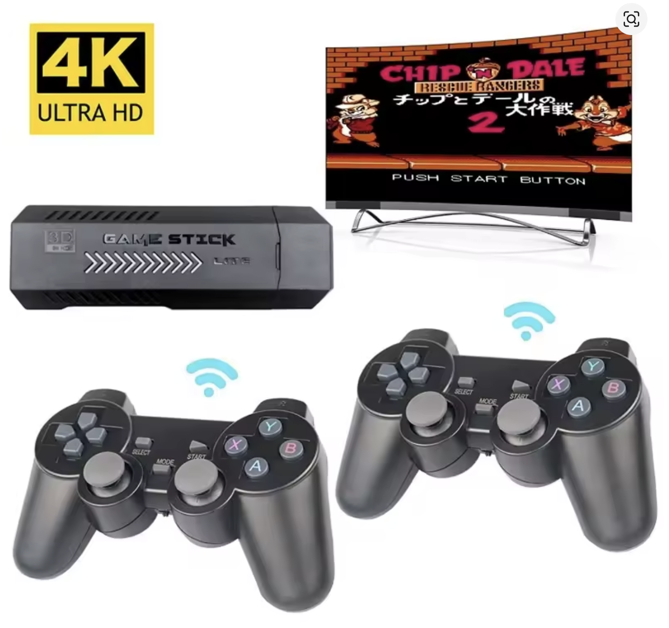 Ігрова приставка X2 Plus Gamestick з двома бездротовими джойстиками ∙ Gamepad-приставка X2 Plus 64GB з підтримкою 4K Ultra HD - мініатюра 5