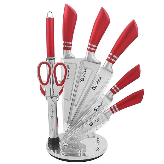 Набір ножів UNIQUE UN-1832 для кухні ∙ Кухонний комплект ножів UNIQUE UN-1832 з нержавіючої сталі