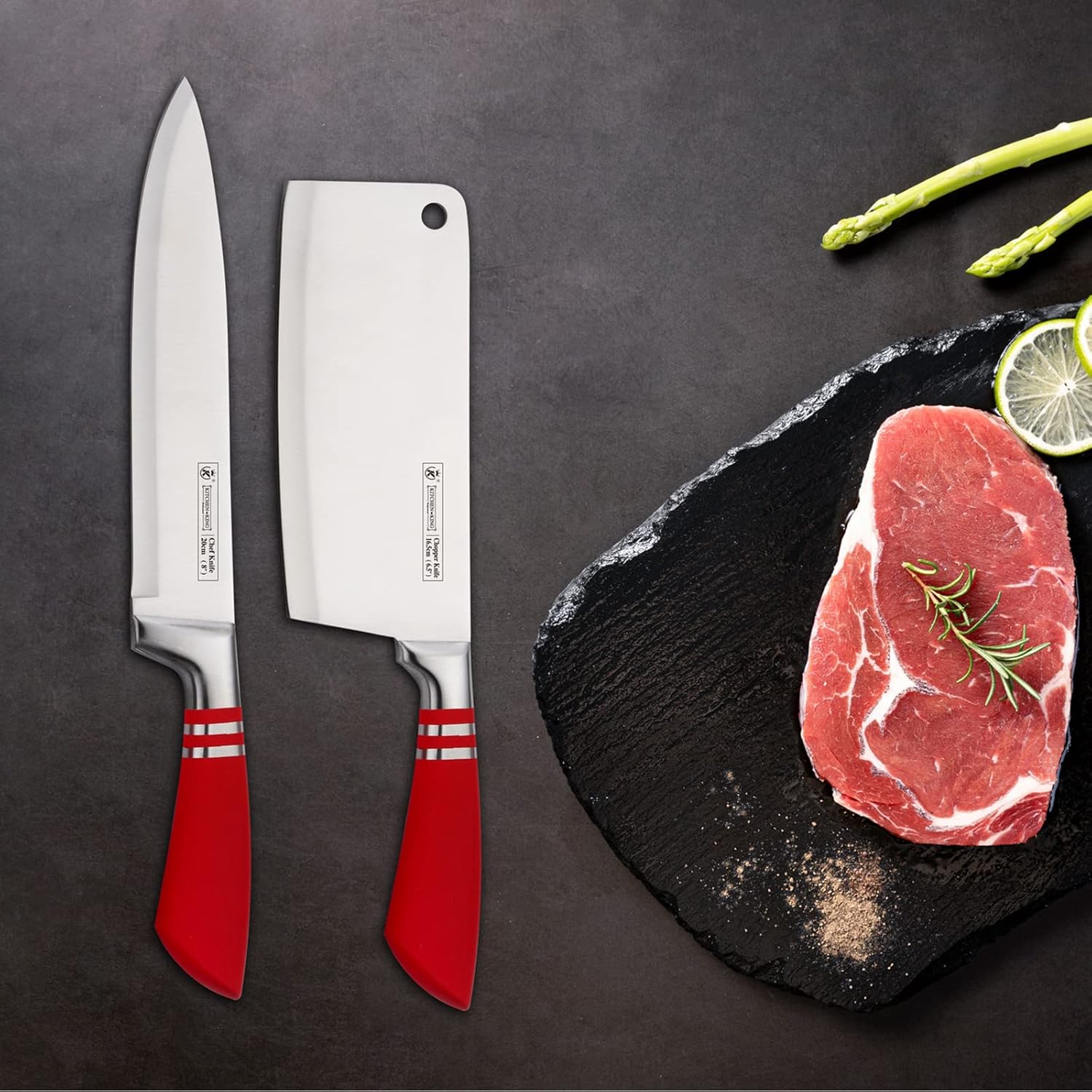 Набір ножів UNIQUE UN-1832 для кухні ∙ Кухонний комплект ножів UNIQUE UN-1832 з нержавіючої сталі - мініатюра 4