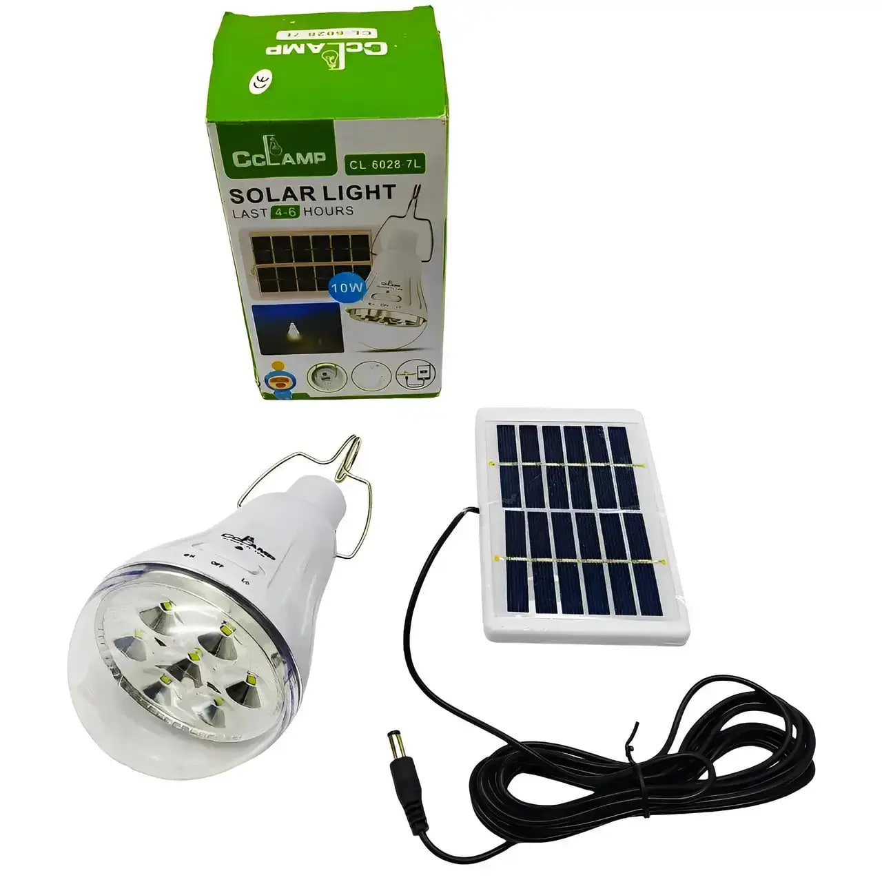 Лампочка з портативною акумуляторною батареєю для вулиці CL-028MAX ∙ Світлодіодна лампа з сонячною панеллю CL-028 Max - мініатюра 5
