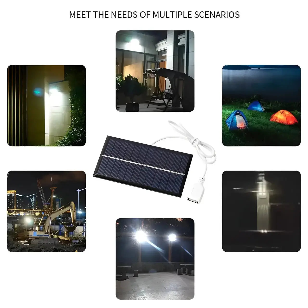 Лампочка з портативною акумуляторною батареєю для вулиці CL-028MAX ∙ Світлодіодна лампа з сонячною панеллю CL-028 Max - мініатюра 6