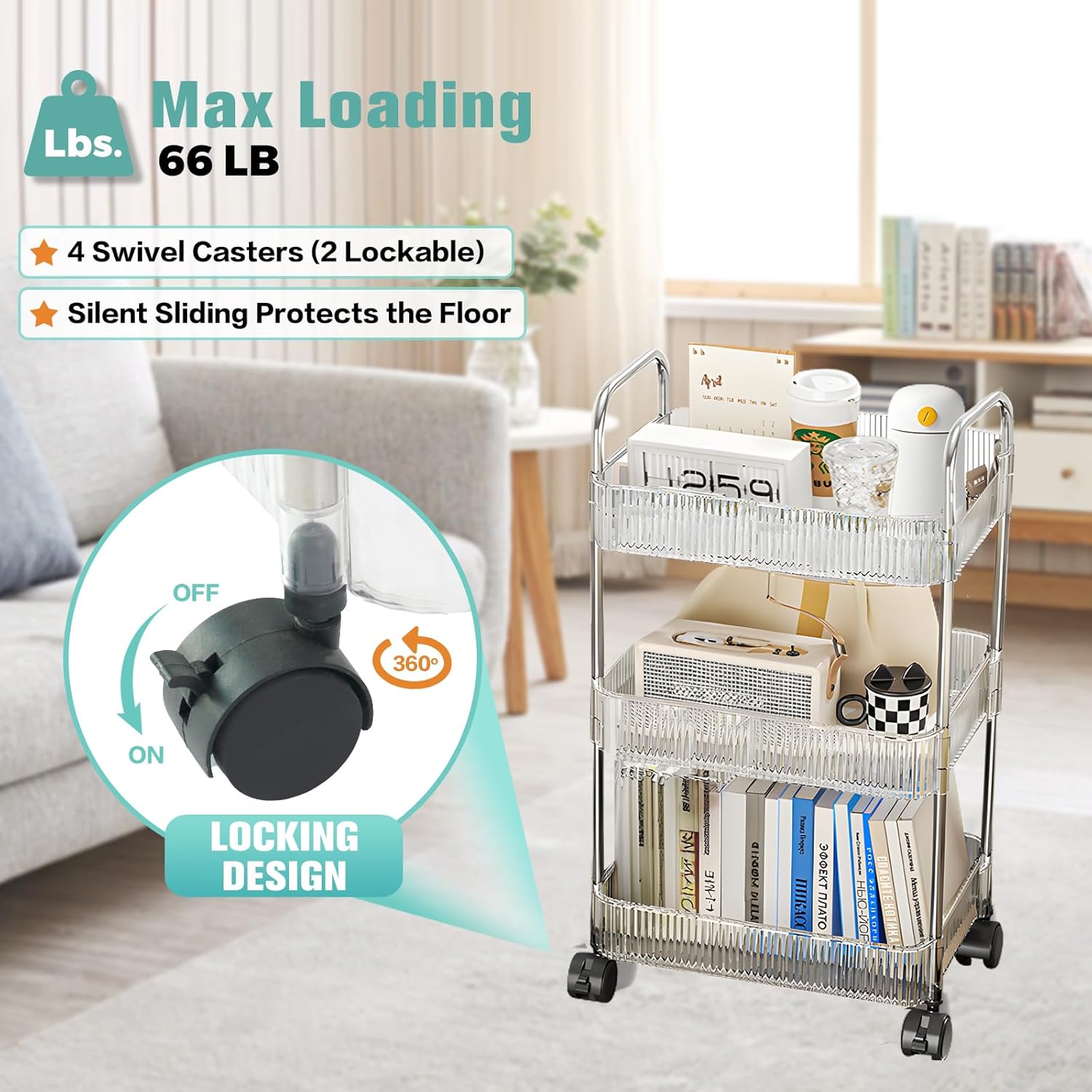 Полиця-етажерка YJ-023-3F ∙ Етажерка YJ-023-3F для дому та офісу - мініатюра 8