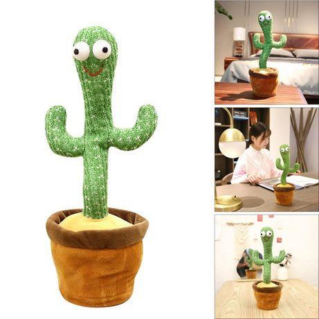Музична іграшка Танцюючий співаючий кактус Dancing Cactus TikTok з підсвіткою і функцією повторення - мініатюра 1