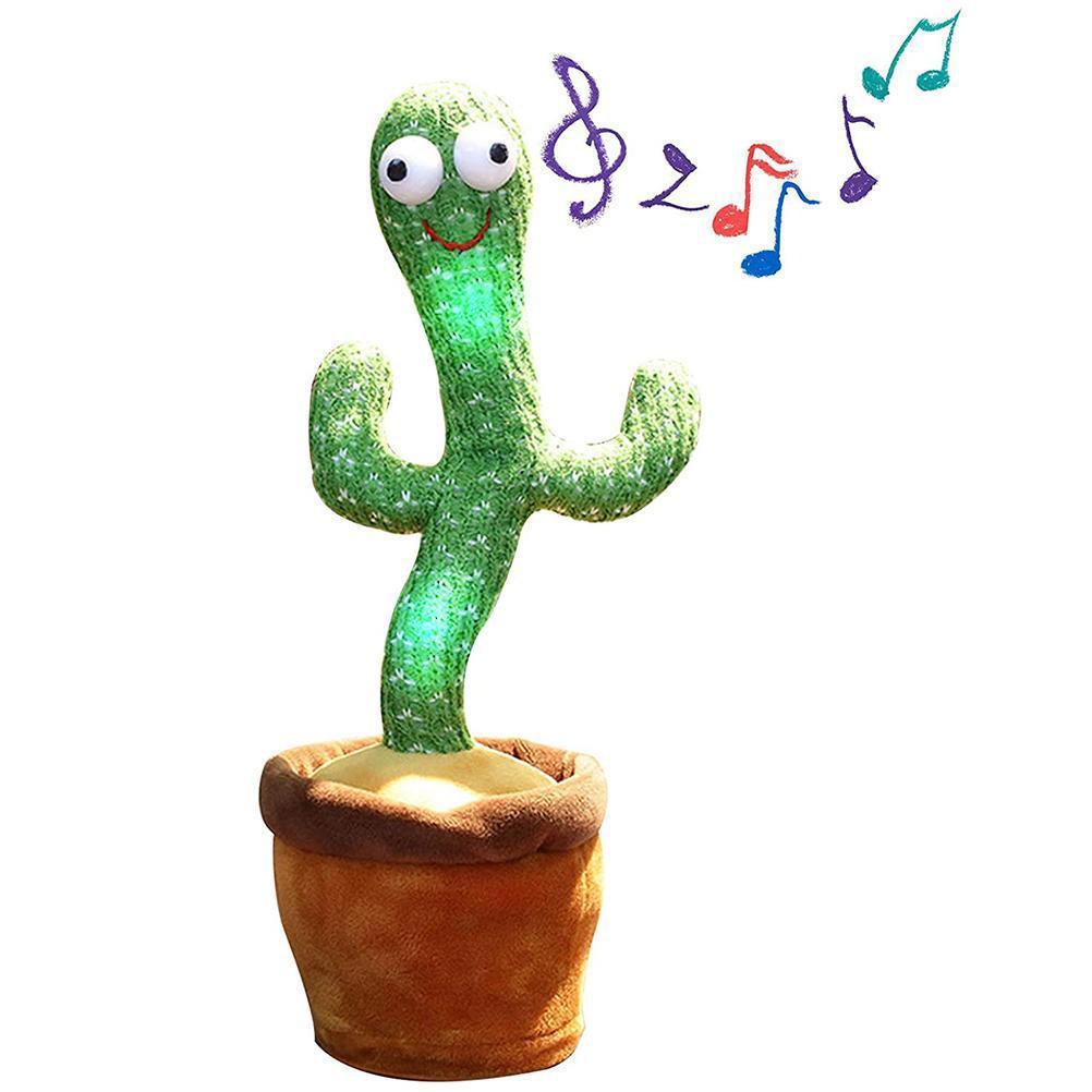 Музична іграшка Танцюючий співаючий кактус Dancing Cactus TikTok з підсвіткою і функцією повторення - мініатюра 2