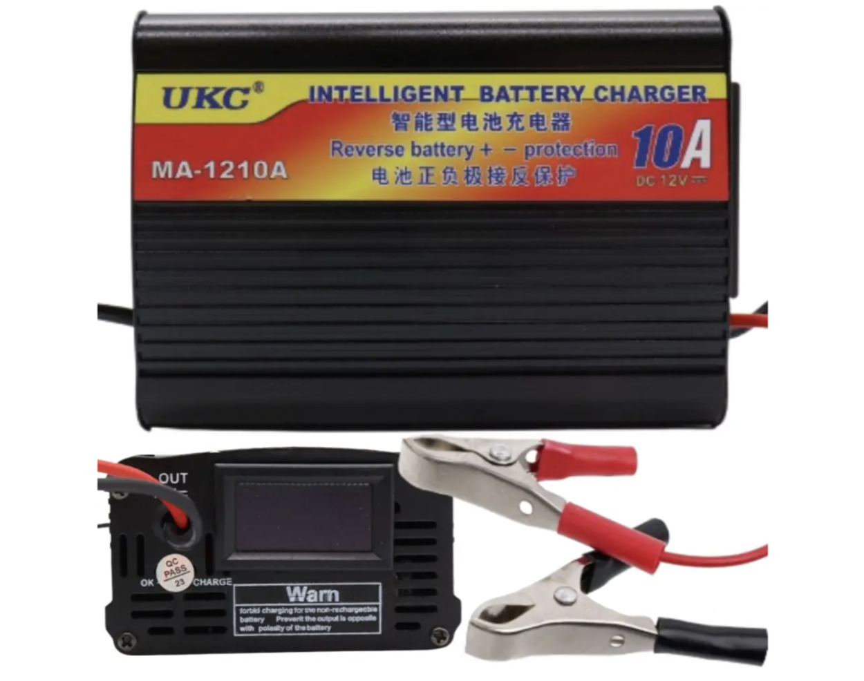 Автоматичний імпульсний зарядний пристрій 12V MA-1210A із захистом та амперметром ∙ Зарядний пристрій для акумулятора BATTERY CHARGER 10A MA-1210A