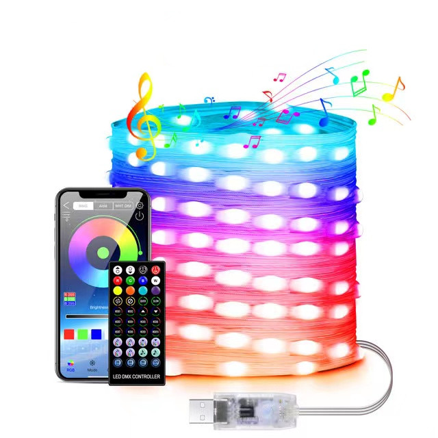 Вуличні вогні 5M Smart Bluetooth App Control ∙ Світлодіодна LED гірлянда 5M Smart з керуванням через додаток