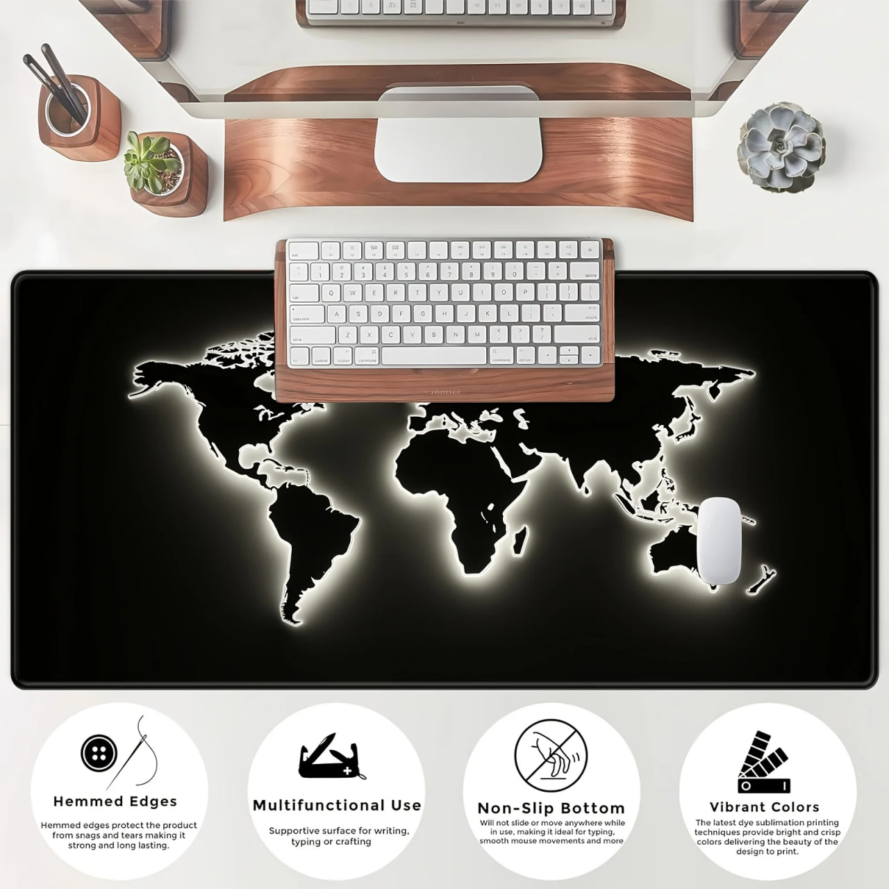 Килимок для миші Світна карта світу з LED-підсвіткою - мініатюра 4