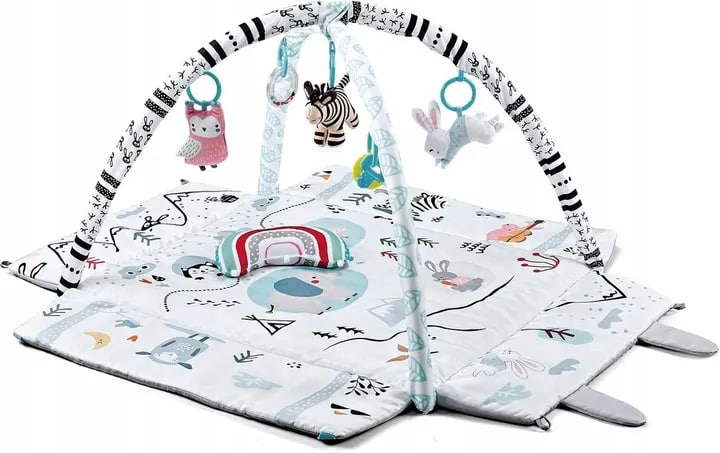 Розвиваючий ігровий кокон Wonder Toy з брязкальцями та м’ячиками ∙ Дитячий килимок з м’якими бортиками Wonder Toy - мініатюра 6