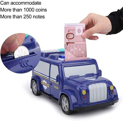 Сейф-скарбничка дитячий Машина поліції 589-13B ∙ Дитячий електронний сейф у вигляді поліцейського авто - мініатюра 4