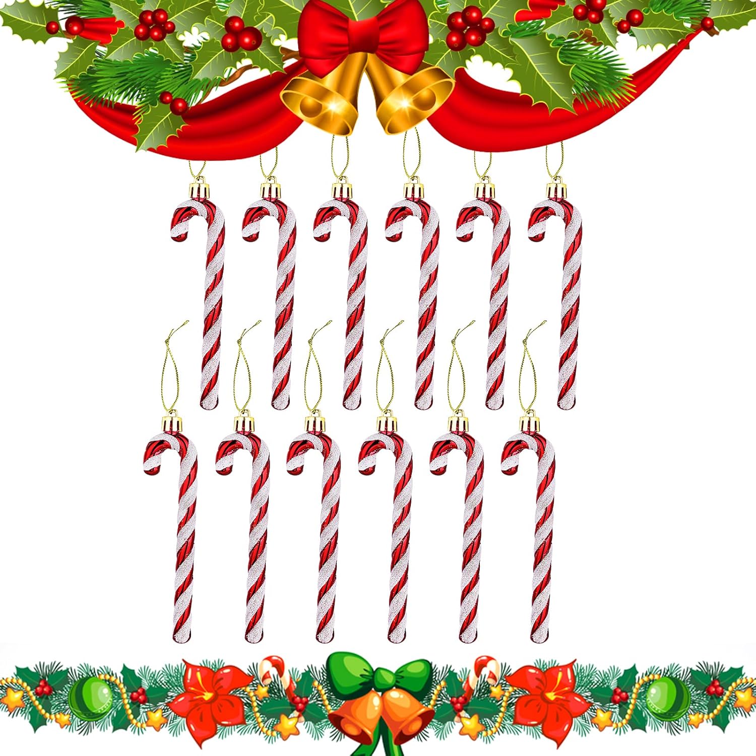 Світлодіодна гірлянда 3 м Льодяники для декору ∙ Гірлянда Льодяники 3 м теплий білий USB - мініатюра 3