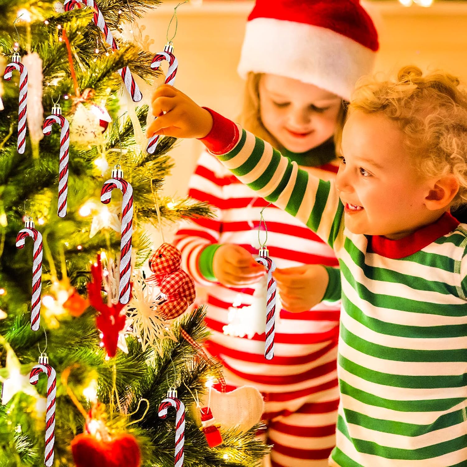 Світлодіодна гірлянда 3 м Льодяники для декору ∙ Гірлянда Льодяники 3 м теплий білий USB - мініатюра 7