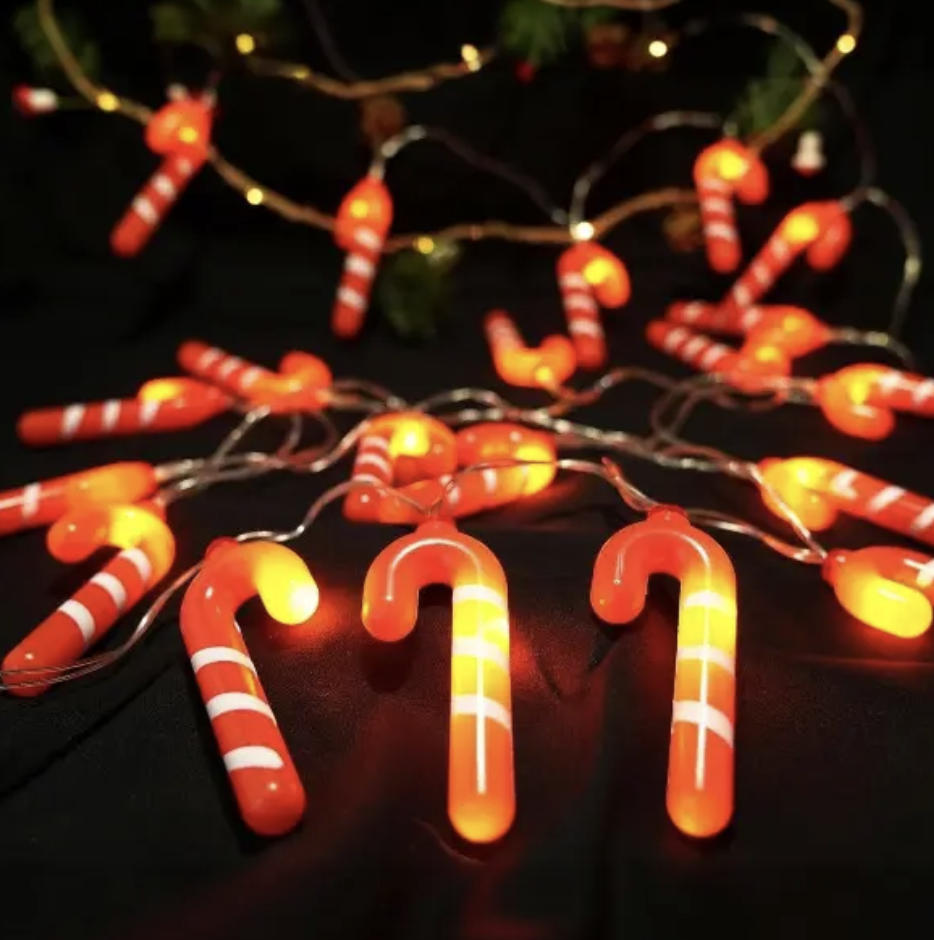 Світлодіодна гірлянда 3 м Льодяники для декору ∙ Гірлянда Льодяники 3 м теплий білий USB - мініатюра 10