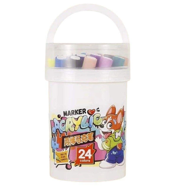 Набір акварельних маркерів 12 шт Water Color Pen 635-12 ∙ Акварельні маркери Water Color Pen 635-12