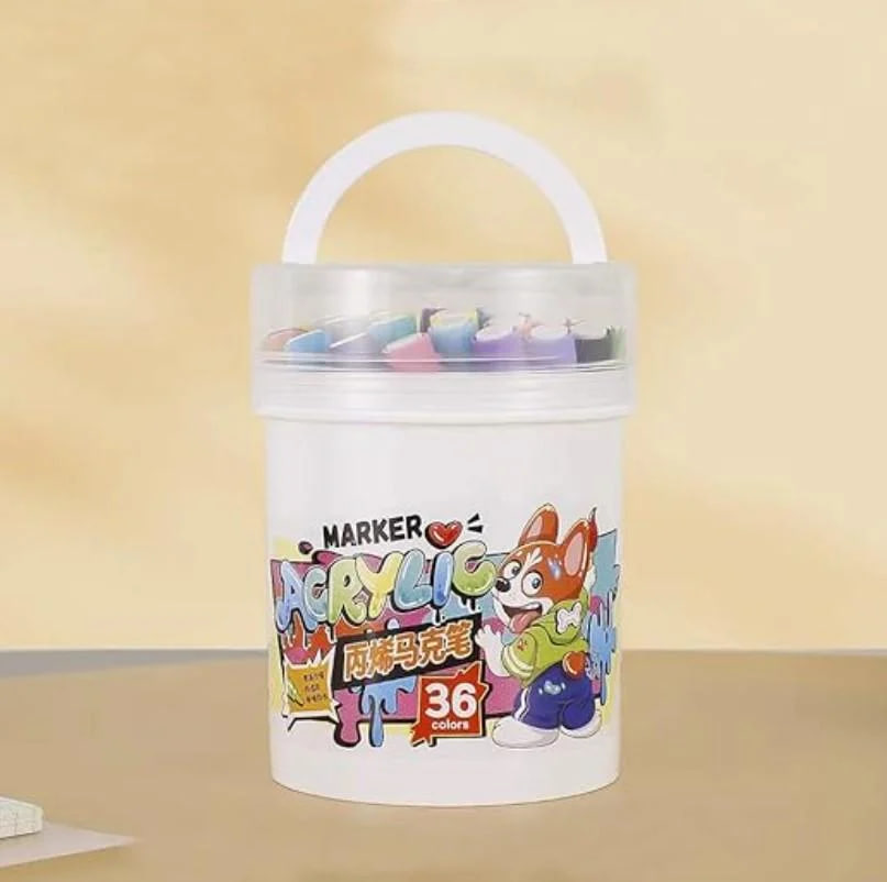 Набір акварельних маркерів 12 шт Water Color Pen 635-12 ∙ Акварельні маркери Water Color Pen 635-12 - мініатюра 2