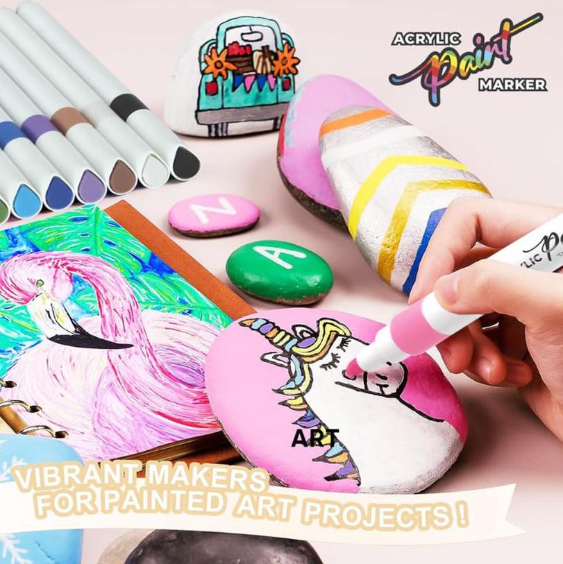 Набір акварельних маркерів 12 шт Water Color Pen 635-12 ∙ Акварельні маркери Water Color Pen 635-12 - мініатюра 3