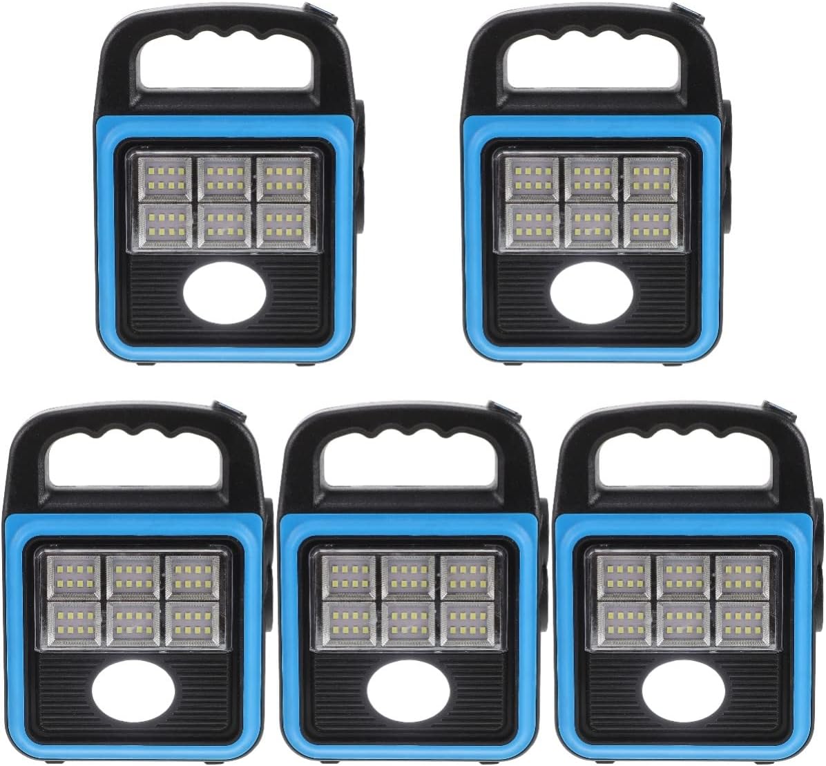 Фонарь-прожектор USB з сонячною панеллю та павербанком Solar LED light HS-8020 ∙ Світлодіодний кемпінговий ліхтар з функцією Power Bank HS-8020D - мініатюра 5