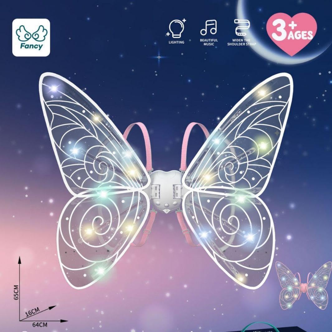 Крила феї Shadow Angel LED підсвічування та рухомий механізм ∙ Світлові LED-крила Shadow для створення чарівного образу феї - мініатюра 5