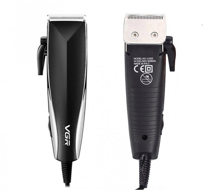 Професійна машинка для стрижки волосся від мережі VGR V-033 USB Pro, 9 Вт з насадками 3-12 мм і ножицями в комплекті - мініатюра 2