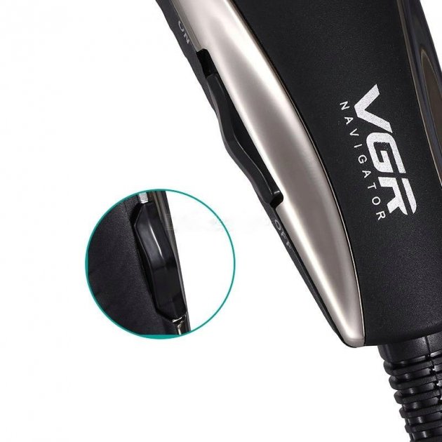 Професійна машинка для стрижки волосся від мережі VGR V-033 USB Pro, 9 Вт з насадками 3-12 мм і ножицями в комплекті - мініатюра 4