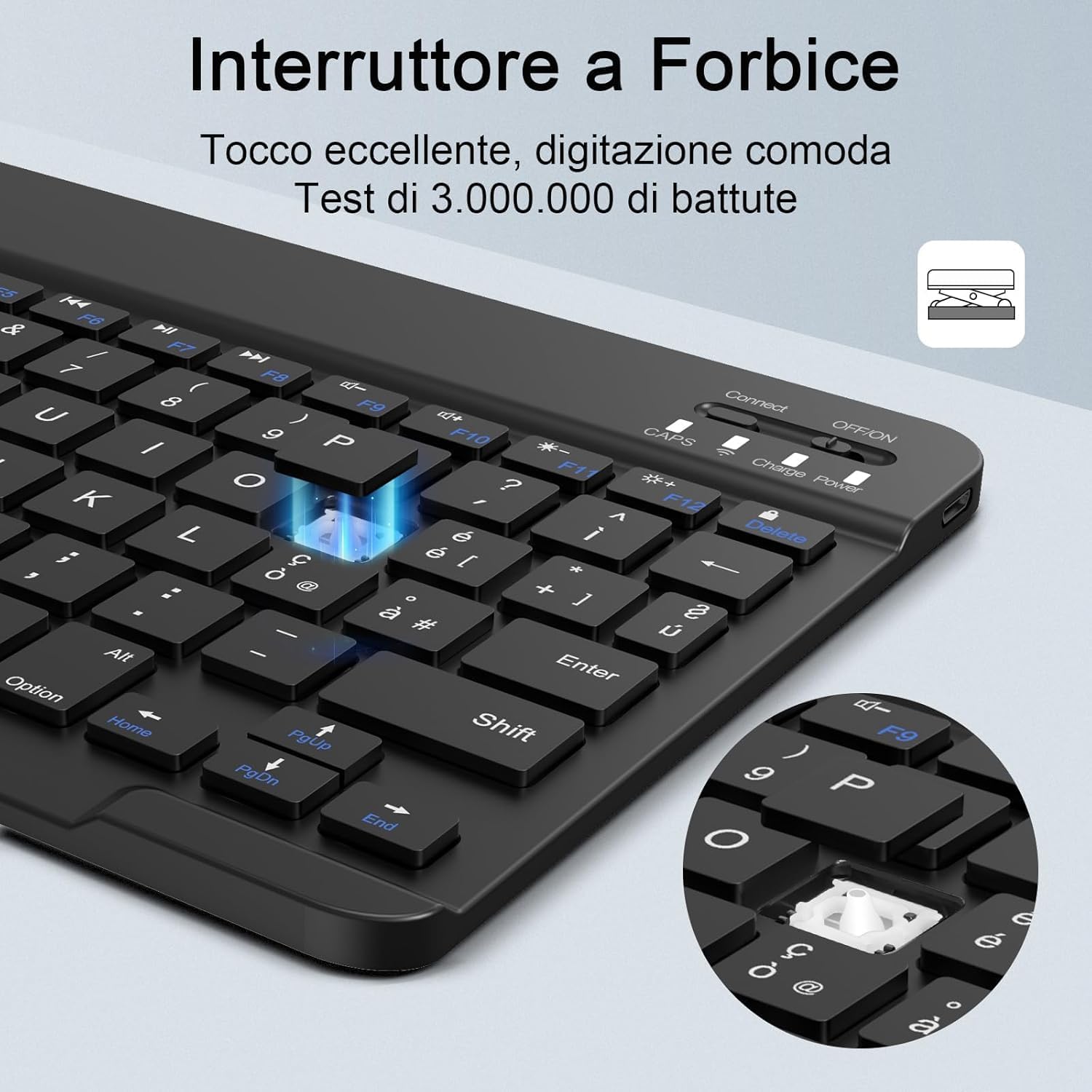 Бездротова клавіатура з мишкою для планшета XL-5370 для роботи та навчання ∙ Комплект Keyboard XL-5370 клавіатура + мишка Bluetooth з USB-приймачем - мініатюра 3