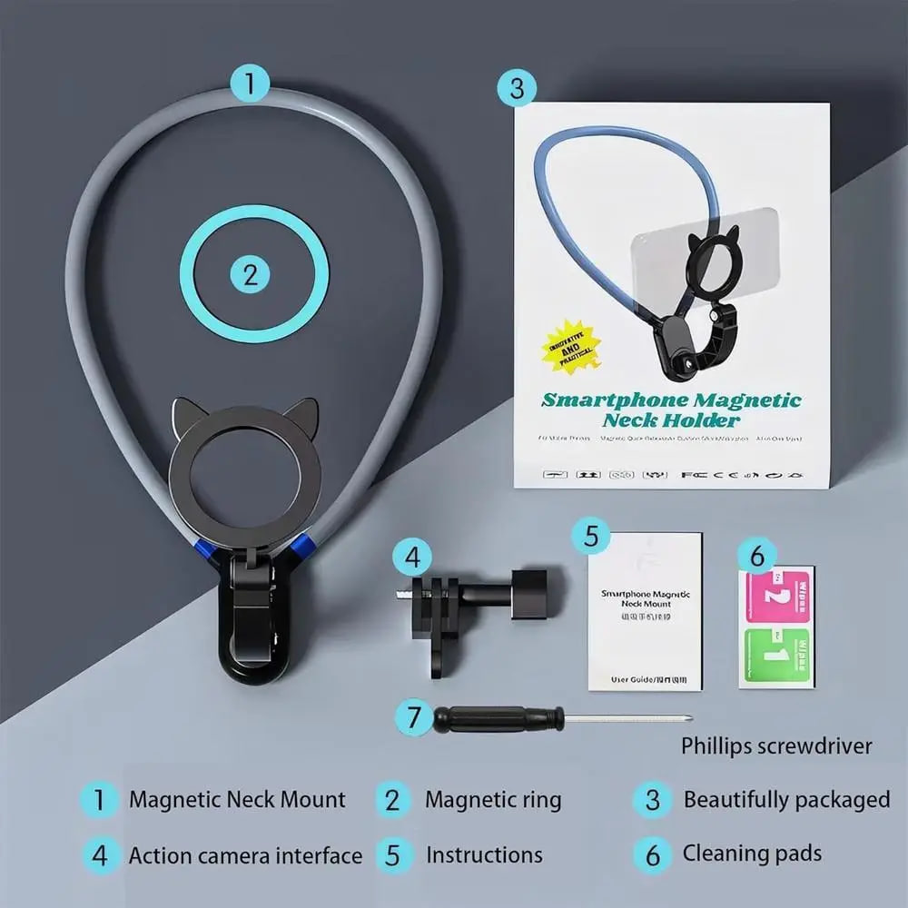 Тримач для телефону на шию без рук 5314 ∙ Зручний тримач смартфона hands-free 5314 - мініатюра 6