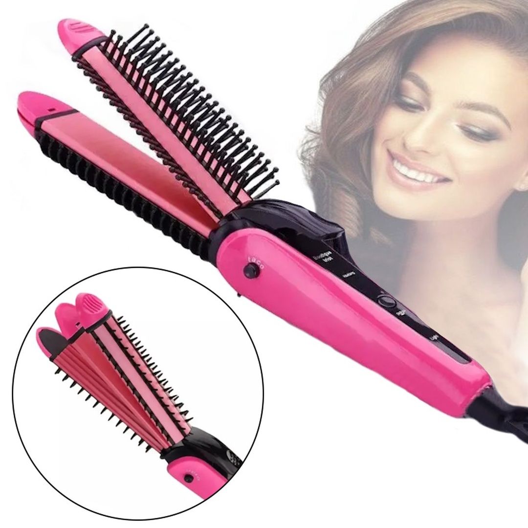 Багатофункціональні трійні щипці-утюжок 3 в 1 MS-4906 25W для укладки волосся ∙ Щипці MS-4906 3в1 для щоденного створення образу - мініатюра 4