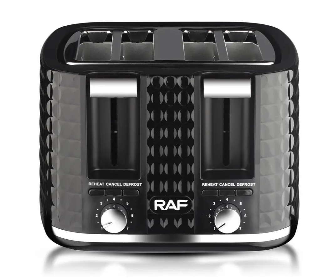 Тостер 4 скибочки 1500Вт R-503 з 6 рівнями підсмажування ∙ Електричний автоматичний тостер на 4 відділення R-503