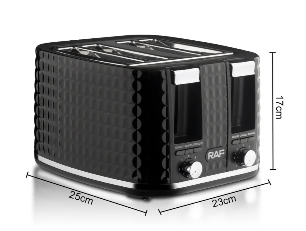 Тостер 4 скибочки 1500Вт R-503 з 6 рівнями підсмажування ∙ Електричний автоматичний тостер на 4 відділення R-503 - мініатюра 3