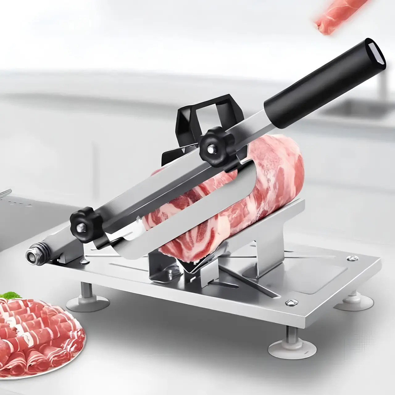 Слайсер для тонкої нарізки м’яса LY-619 для дому ∙ Ломтерізка для м’ясних виробів LY-619 - мініатюра 5