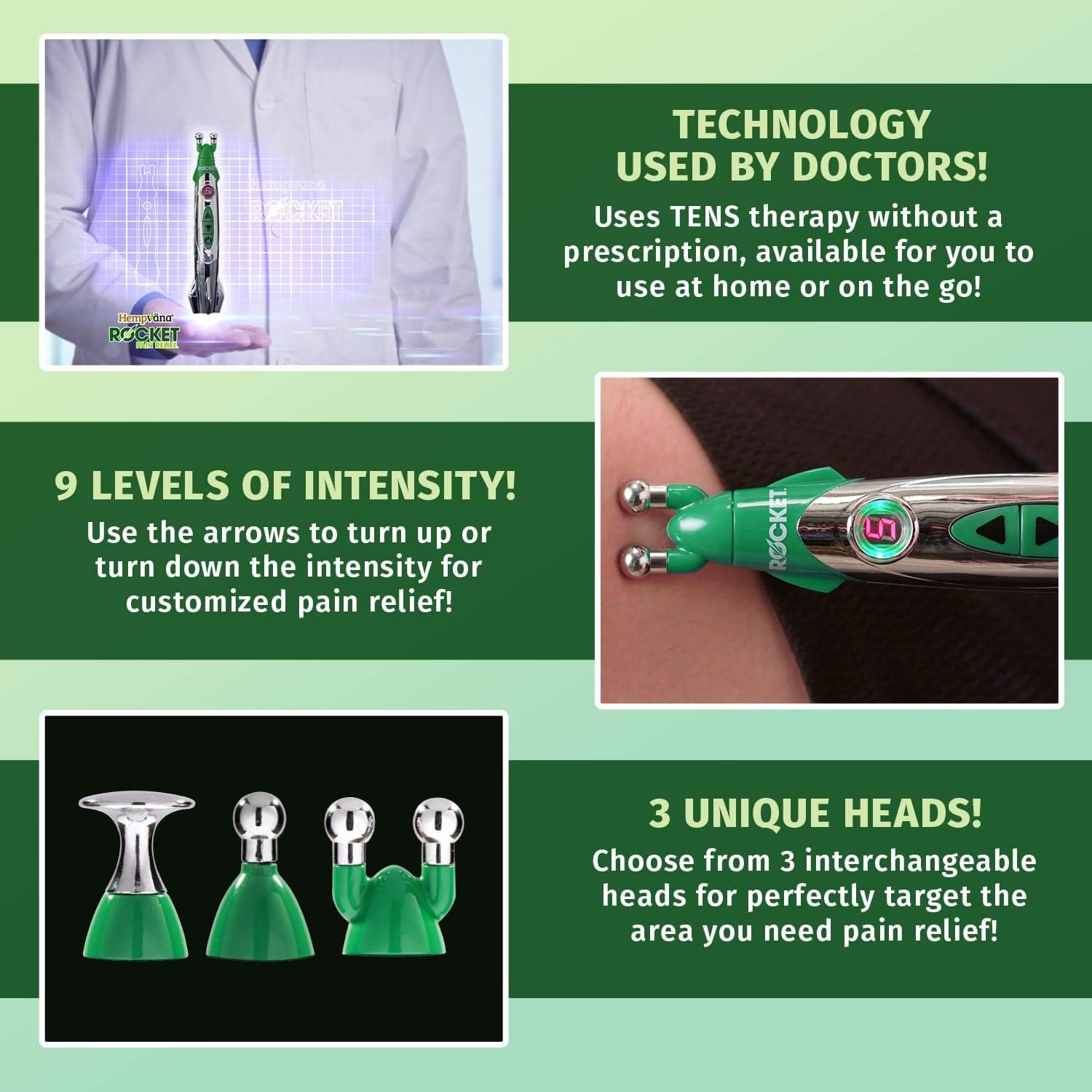 Портативний електронний масажер Elite Massage Rocket ∙ Ручний імпульсний масажер Elite Massage Rocket для зняття болю - мініатюра 11