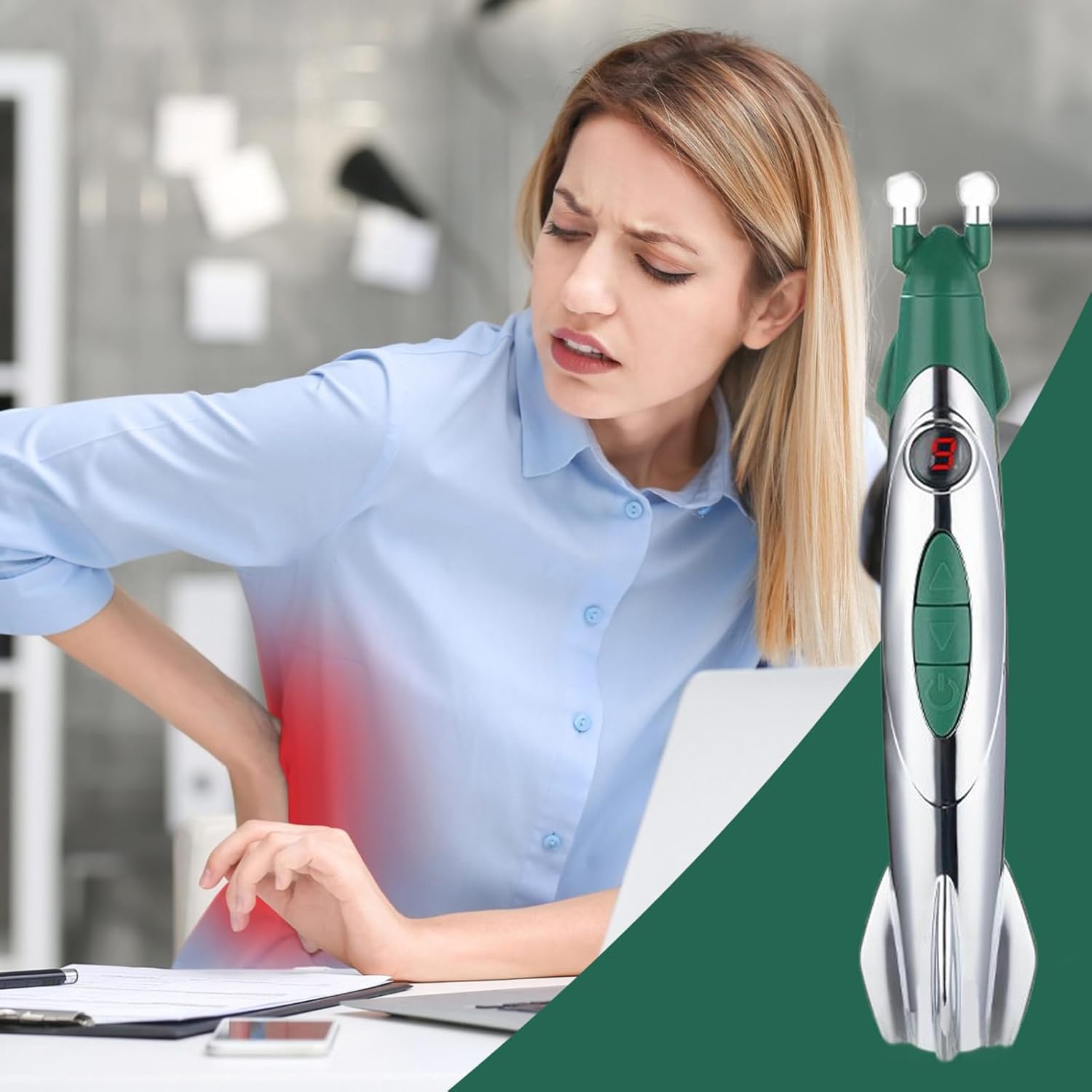 Портативний електронний масажер Elite Massage Rocket ∙ Ручний імпульсний масажер Elite Massage Rocket для зняття болю - мініатюра 12