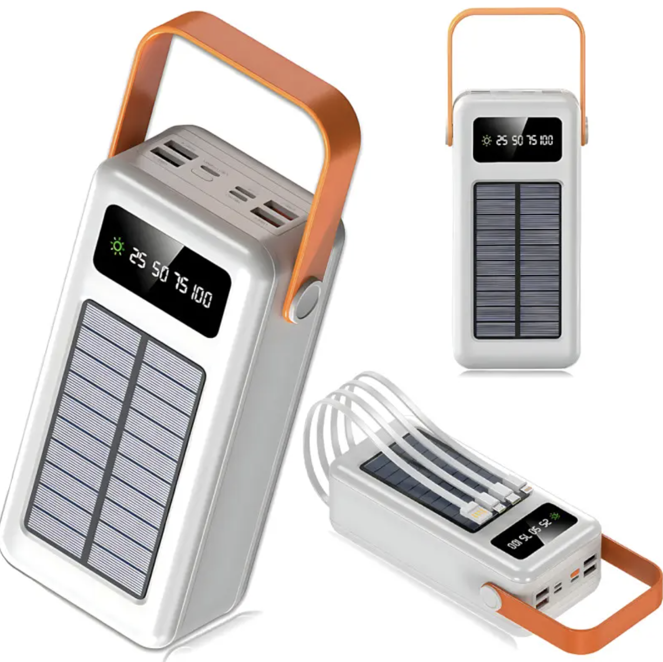 Портативний зовнішній акумулятор YM-640 CX з високою ємністю ∙ Power Bank із сонячною панеллю 160000 mAh YM-640 CX - мініатюра 12