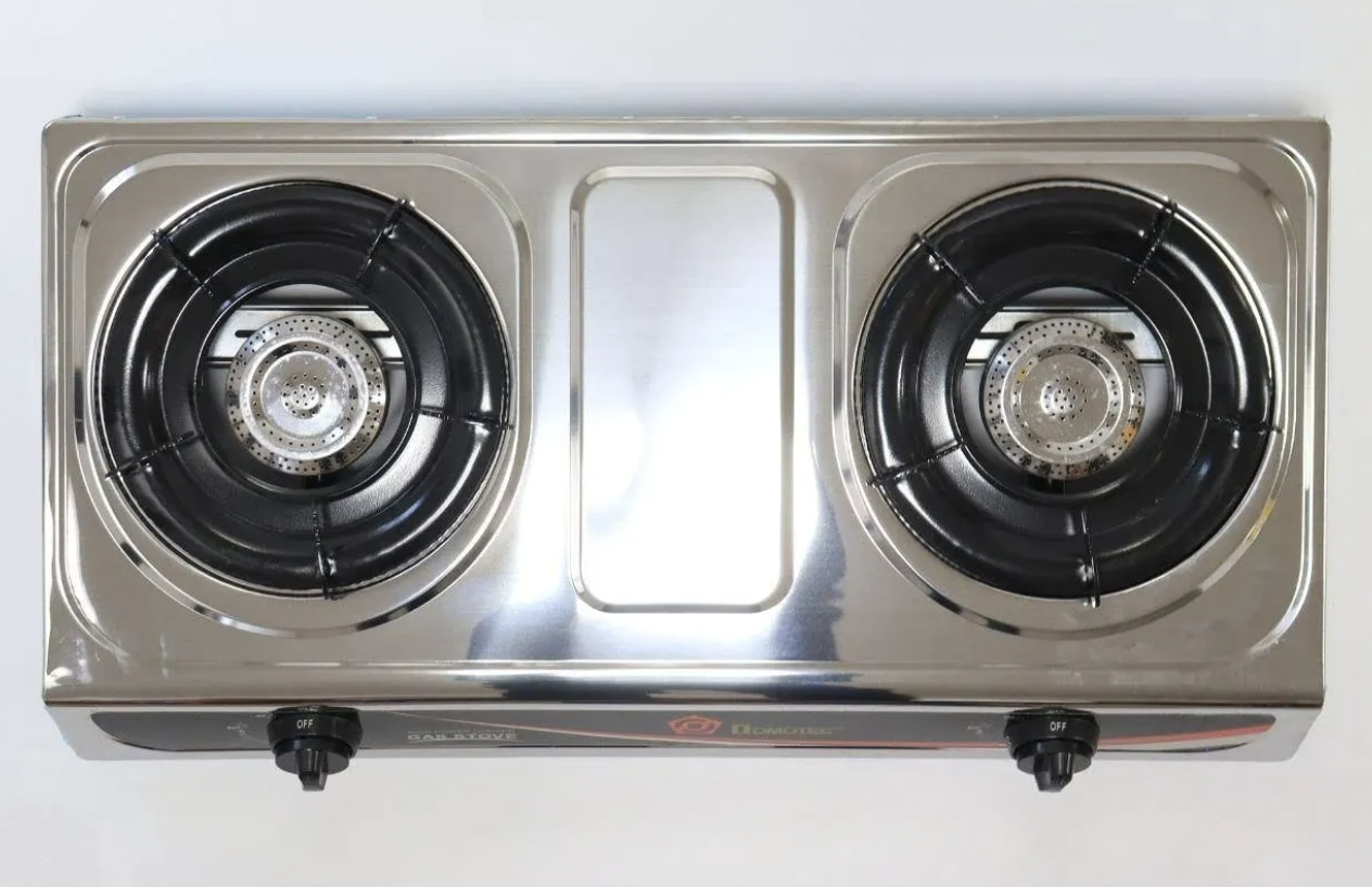 Настільна плита двоконфоркова MS 6606 з нержавіючої сталі ∙ Газова плита MS-6606 на 2 конфорки - мініатюра 2
