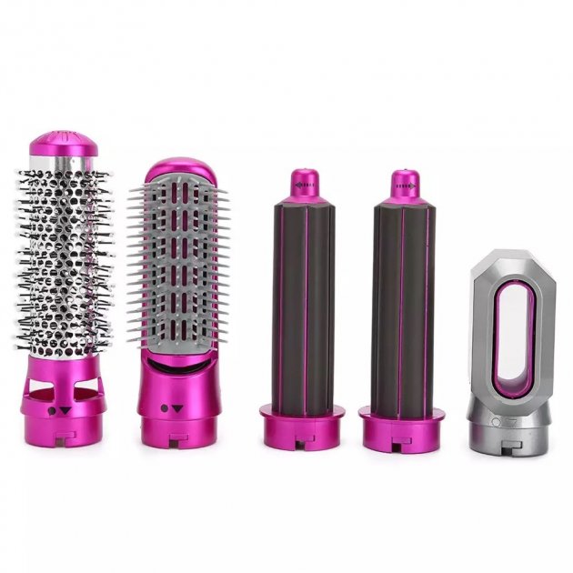 Повітряний мультистайлер Hot Air Styler 5 в 1 для різних типів волосся з насадками для сушіння, випрямлення, надання об'єму, укладання волосся в локони - мініатюра 4