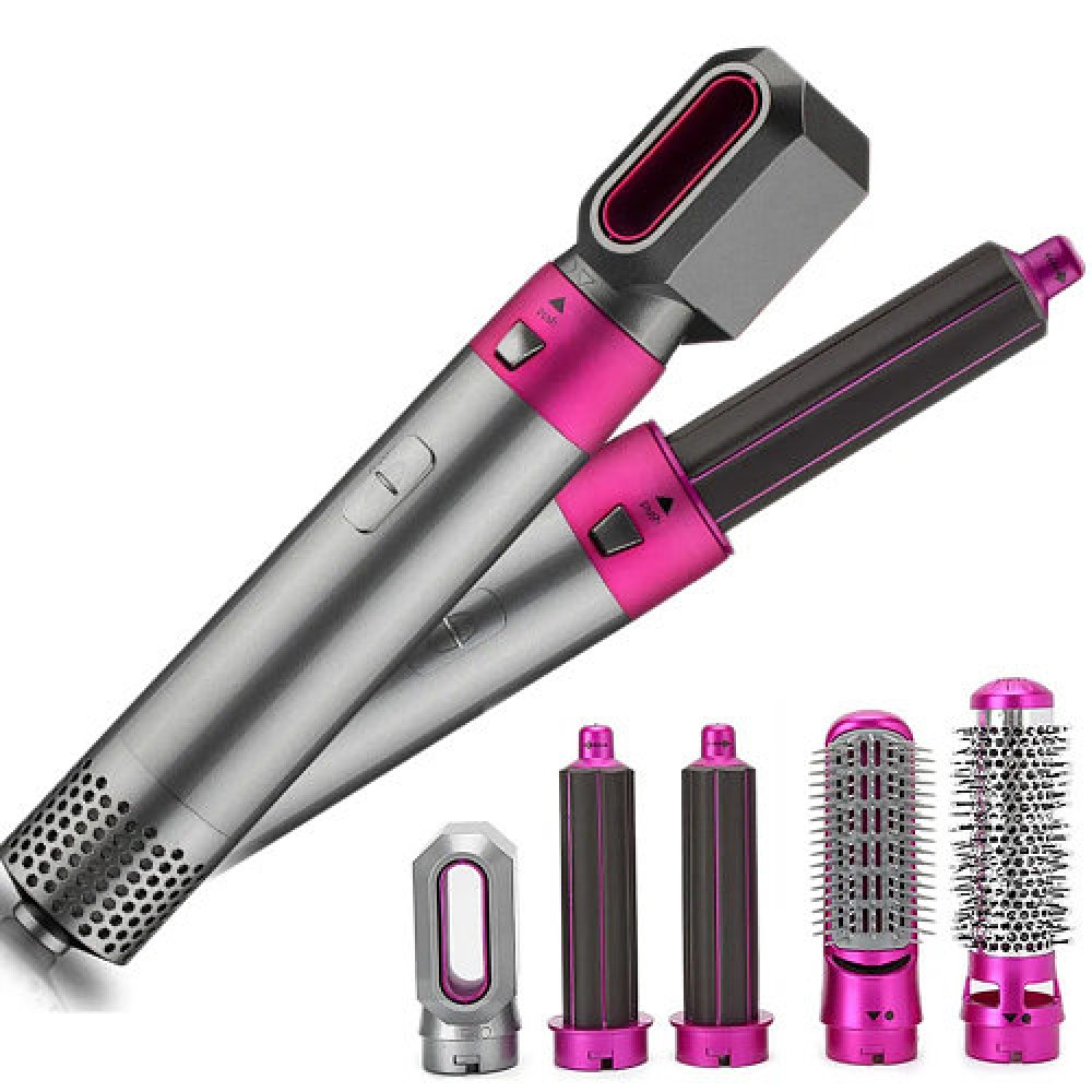 Повітряний мультистайлер Hot Air Styler 5 в 1 для різних типів волосся з насадками для сушіння, випрямлення, надання об'єму, укладання волосся в локони - мініатюра 5