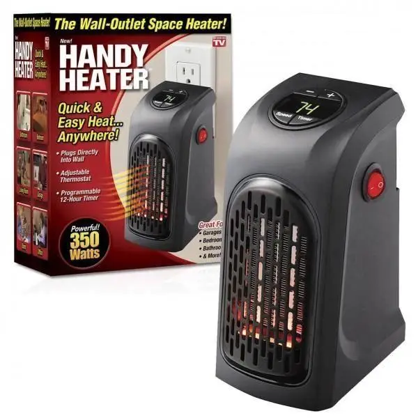 Портативний обігрівач Handy Heater ∙ Міні - дуйка дуйчик у розетку Хенді-хітер 12622 - мініатюра 10
